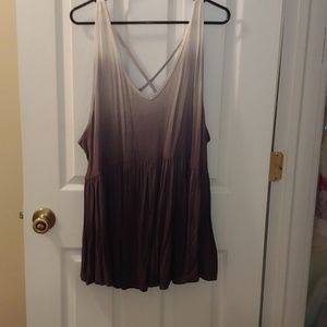 Torrid Super Soft Knit Grey Ombre tank top